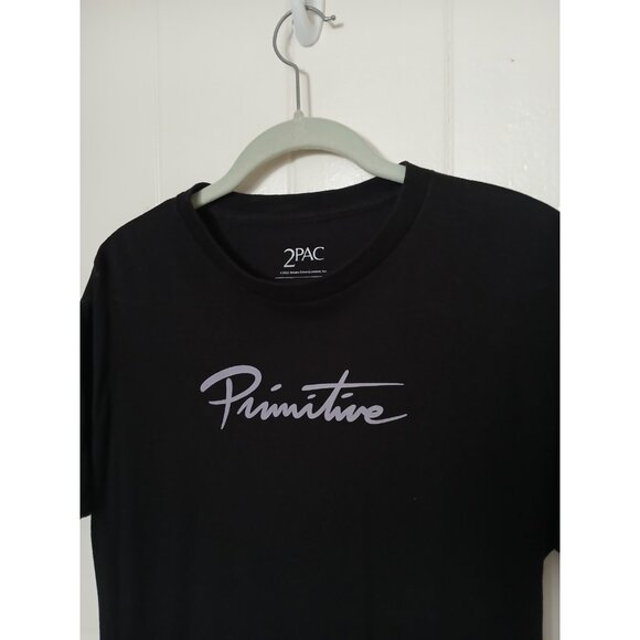 2PAC × Primitive Tupac Graphic T-Shirt Mens Medium Black Cotton Short Sleeve - Picture 10 of 13